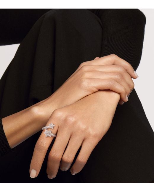 Chanel Metallic And Diamond Comète Ring
