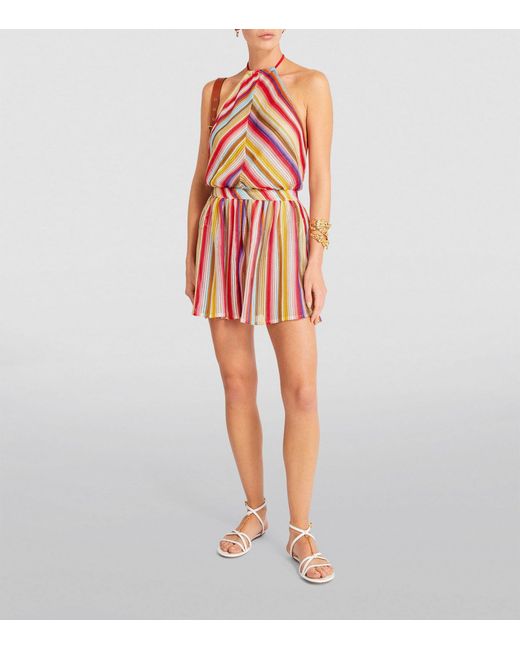 Missoni Red Striped Playsuit