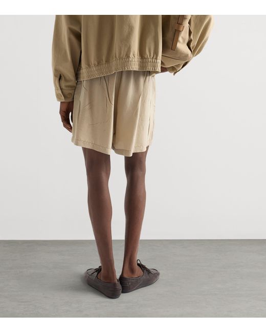 Prada Natural Silk Bermuda Shorts for men