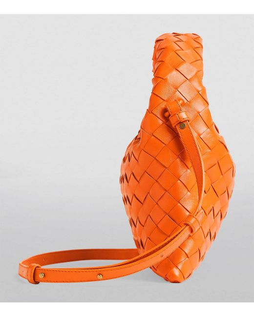 Bottega Veneta Orange Mini Hop Hobo Bag