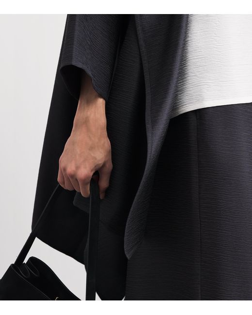 Eskandar Black Silk Plissé Jacket