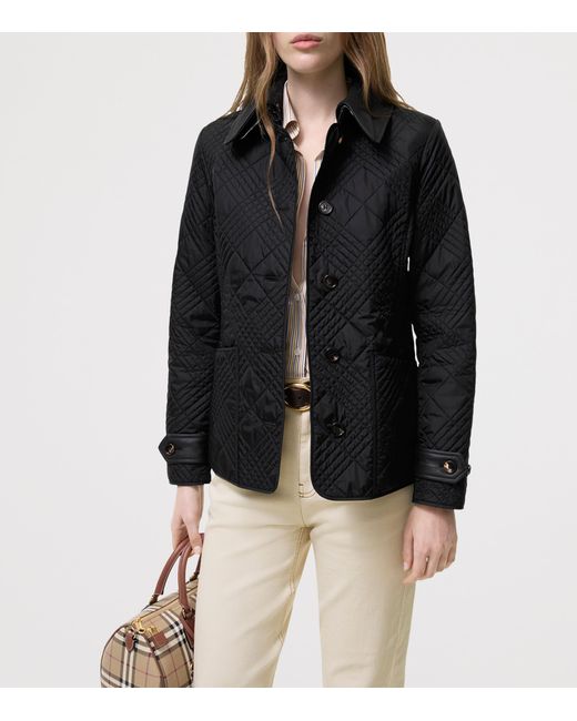 Burberry Black Quilted Field Jacket