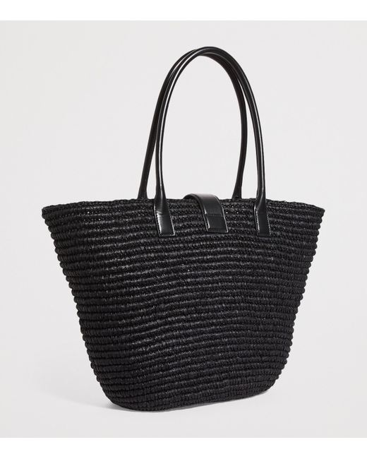 Anine Bing Black Monogram Lou Tote Bag
