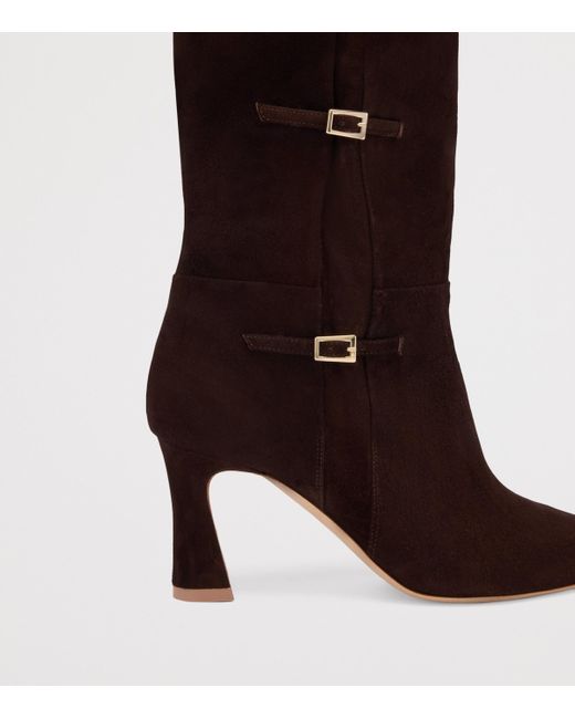 Malone Souliers Brown Suede Buckled Nolan Knee-High Boots 70