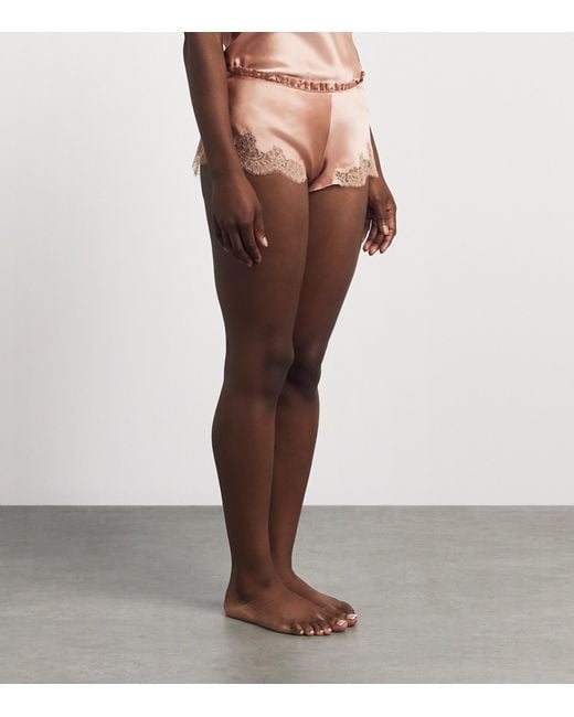 Carine Gilson Natural Silk Cérès Pyjama Shorts
