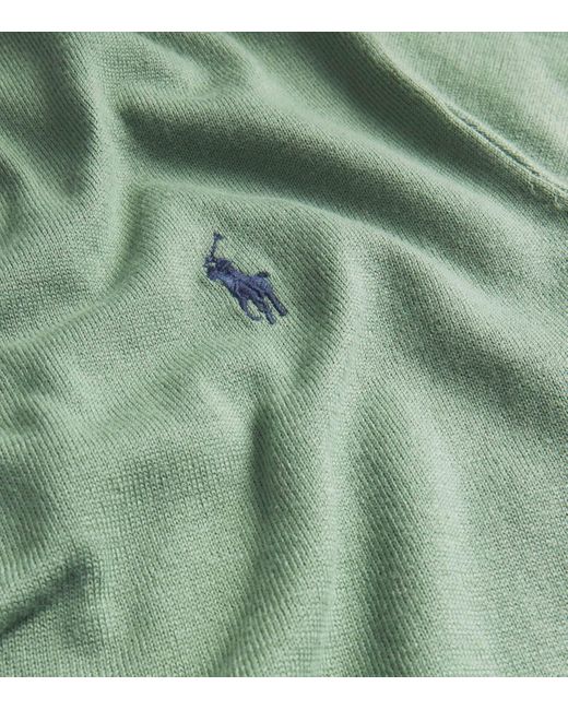 Polo Ralph Lauren Pima Cotton Custom Fit Polo Shirt In Green For Men Polo Ralph Lauren Pima Cotton Custom Fit Polo Shirt In Green For Men