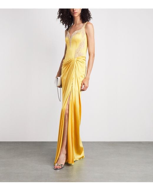 Gaurav Gupta Metallic Silk Solar Radiance Gown