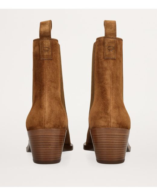 Gianvito Rossi Brown Suede Wylie Boots 45