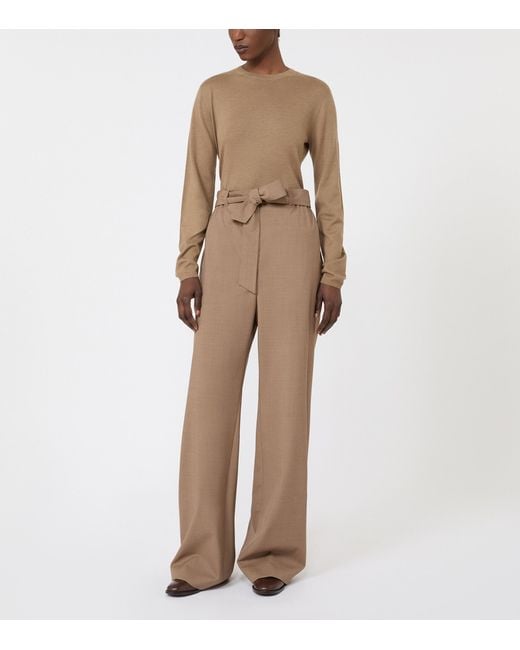 Max Mara Natural Knitted Sweater