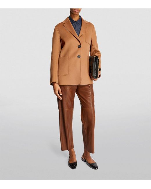 Max Mara Brown Wool Single-breasted Jacket