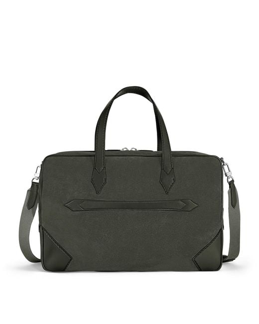 Montblanc Black Suede Weekender 45 Holdall for men