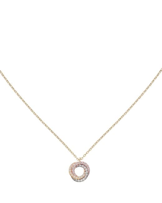 Cartier Natural Mixed And Diamond Trinity Necklace