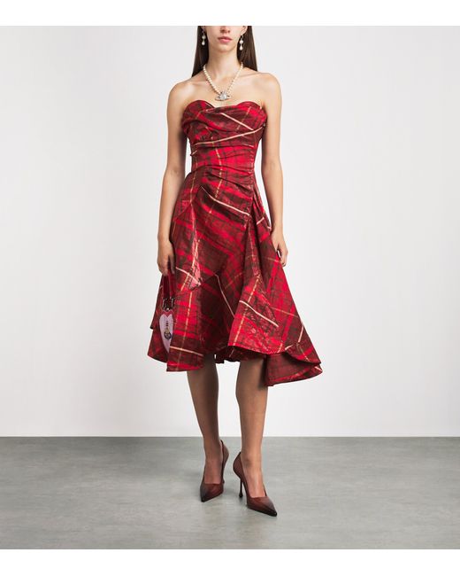 Vivienne Westwood Red Spiral Midi Dress