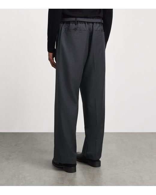 Craig Green Gray Wool Lace Wide-Leg Trousers for men