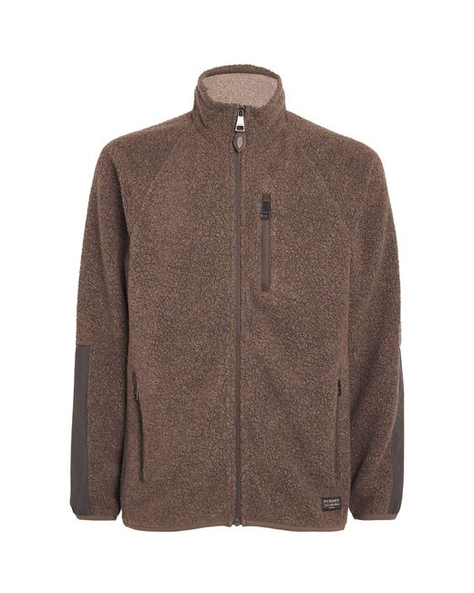 James Purdey & Sons Brown Fleece-back Jersey Lux Jacket for men