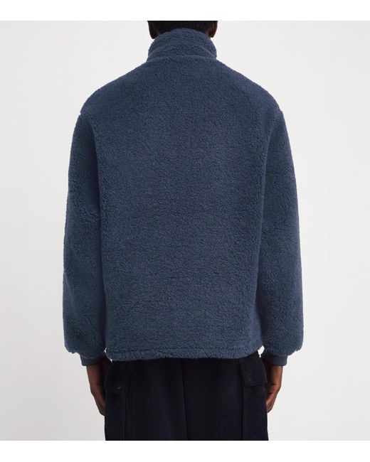Barbour Blue Fleece Weardale Jacket for men