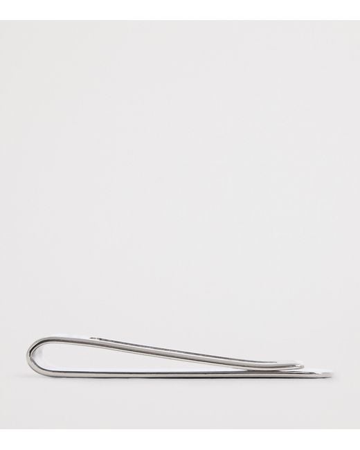 Giorgio Armani Gray Sterling Tie Clip for men