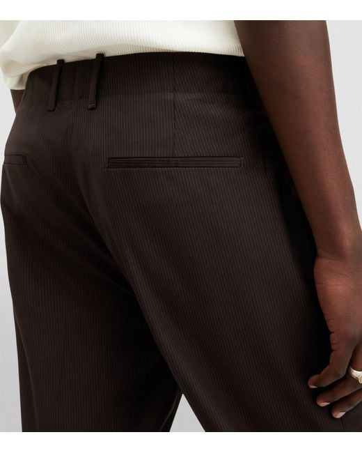 AllSaints Black Thorpe Trousers for men