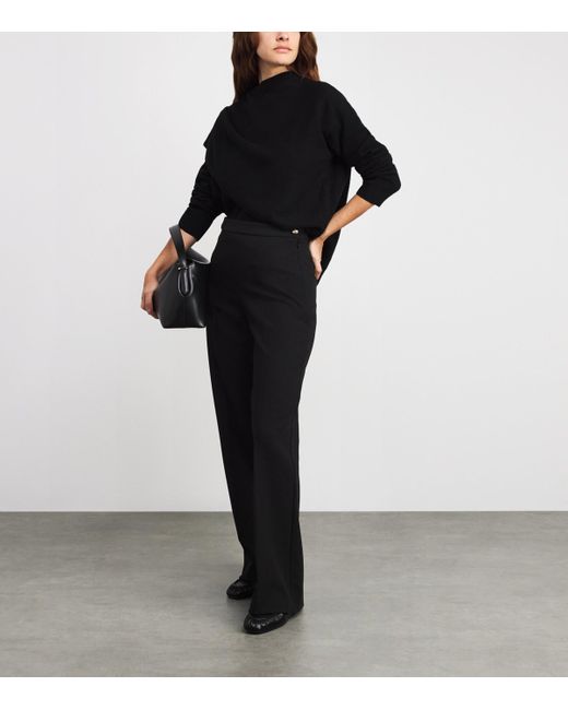 Sandro Black Flared Trousers