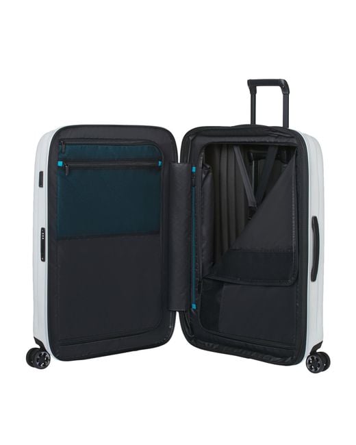 Samsonite White Nexis Expandable Spinner Suitcase