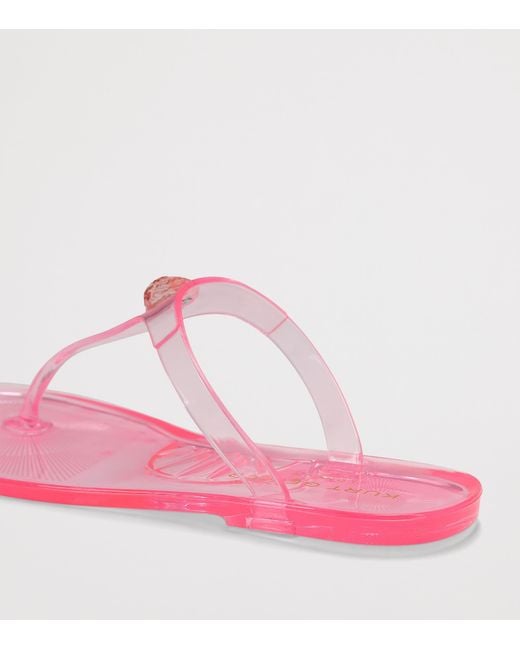 Kurt Geiger Pink Maddison T-Bar Sandals