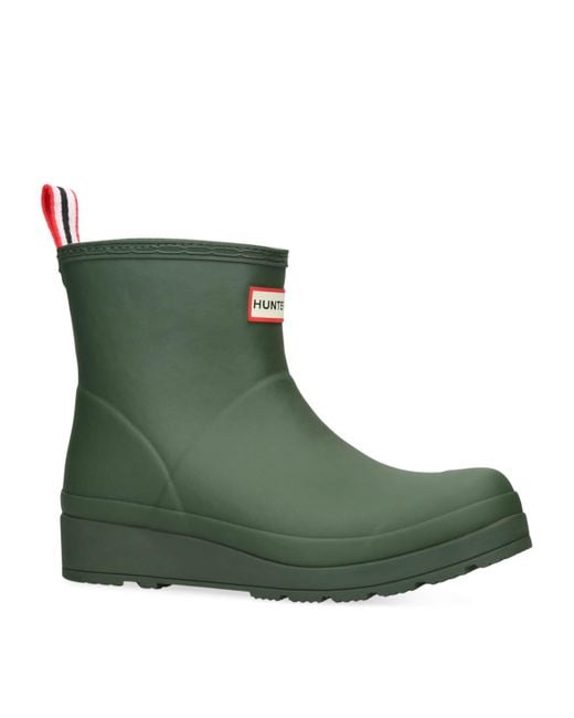 Hunter Green Insulated Play Short Wellington Boots
