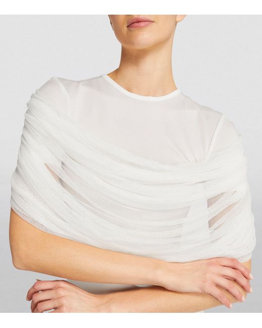 Christopher Esber White Sonoro Veiled T-shirt