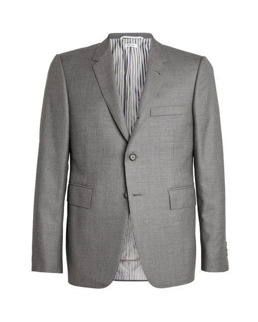Thom Browne Gray Wool Blazer for men