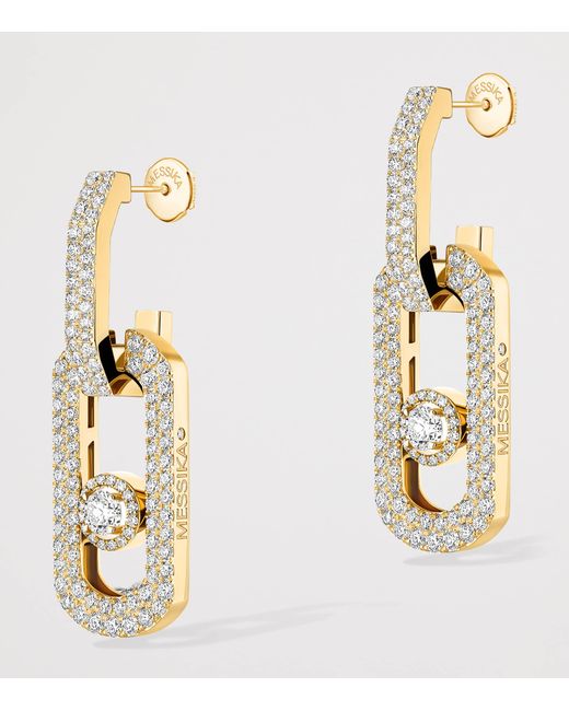 Messika Metallic So Move And Diamond Pavé Xl Earrings