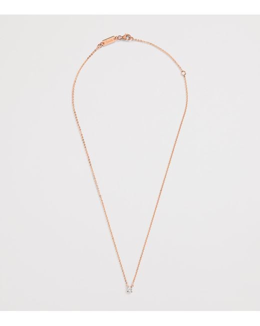 Harrods Metallic And Diamond Pendant Necklace