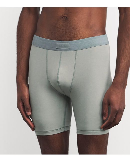 Skims Blue Stretch-Jersey Boxer Briefs for men