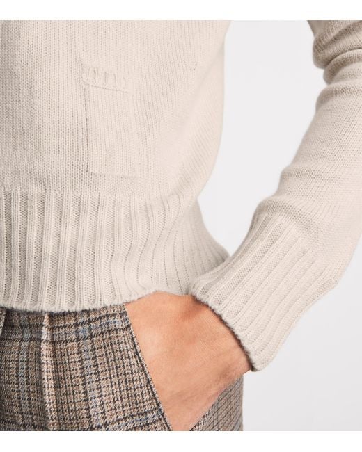 Agnona Natural Cashmere Lipstick Sweater