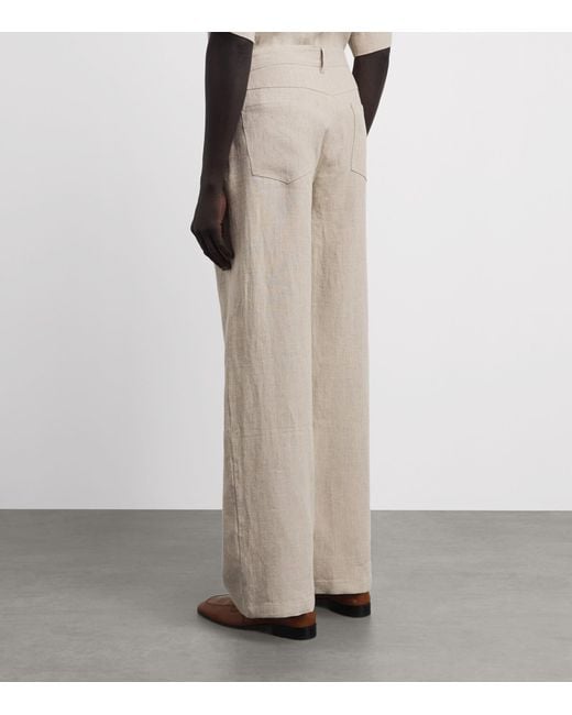 Séfr Natural Linen Arno Tailored Trousers for men