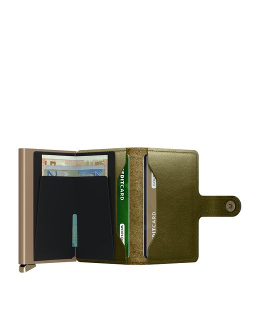 Secrid Green Leather Dusk Miniwallet
