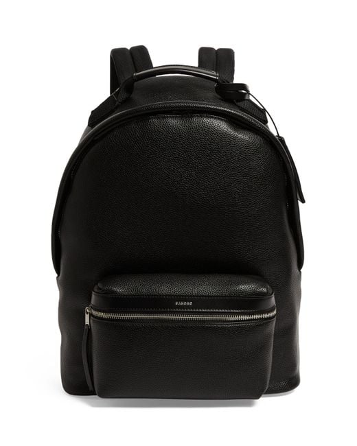 Sandro Leather Trim Backpack in Black for Men Lyst