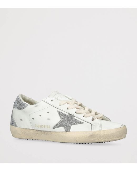 Golden Goose Deluxe Brand White Leather Super-Star Sneakers