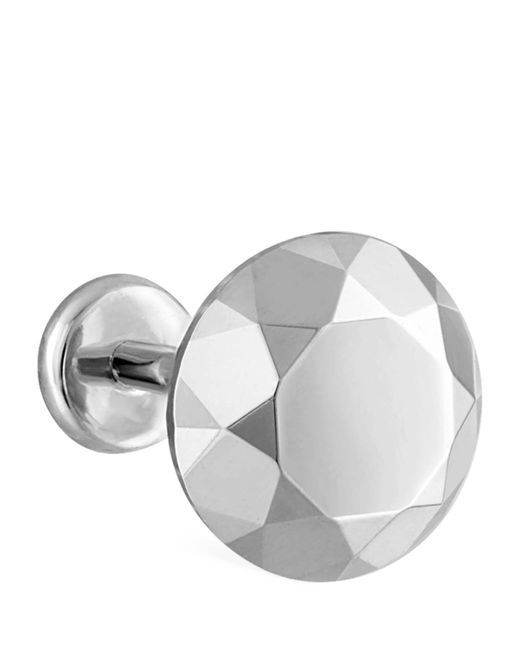 Maria Tash Metallic Faceted Round Threaded Stud Earring for men