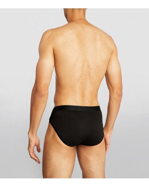 Derek Rose Black Pima Cotton Briefs for men