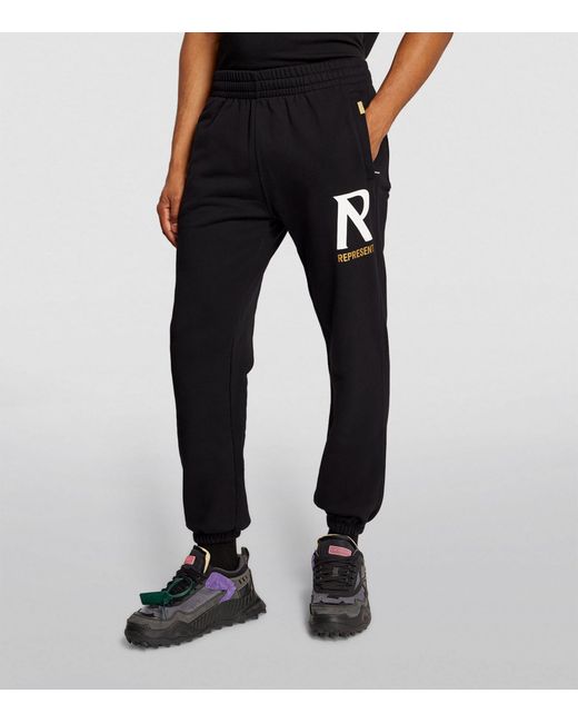 Represent X Harrods Initial Sweatpants in Black for Men | Lyst UK
