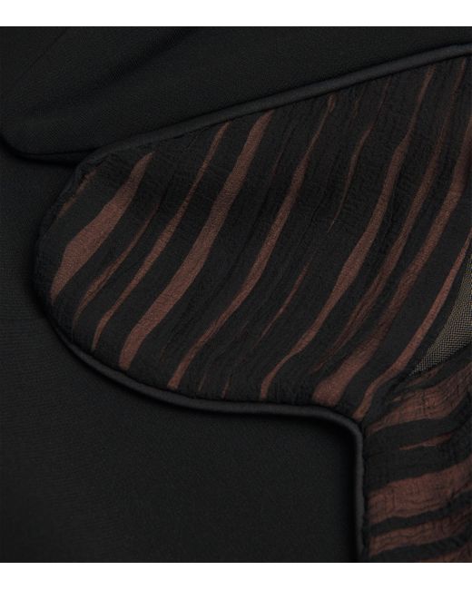 Nensi Dojaka Black Heart Cup Mini Dress