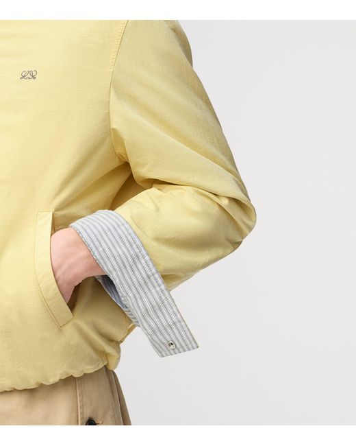 Loewe Yellow Canvas Zip-Up Jacket for men