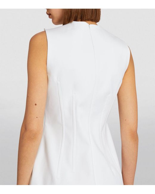 Sportmax White Cotton Girotta Dress