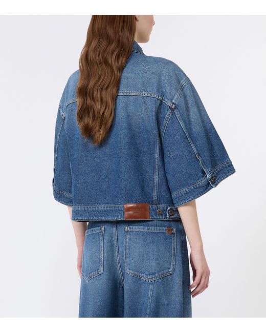 Weekend by Maxmara Blue Structured Denim Shirt