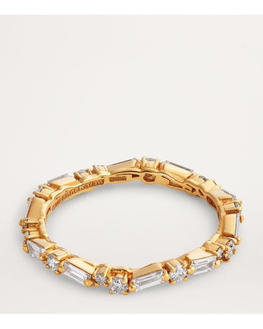 Suzanne Kalan Natural And Diamond Thin Mix Eternity Ring
