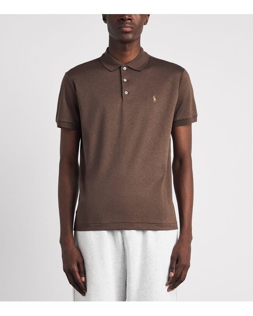 Polo Ralph Lauren Brown Cotton Classic-Fit Polo Shirt for men