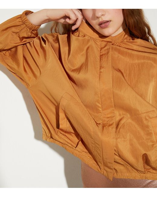 MAX&Co. Brown Taffeta Bomber Jacket