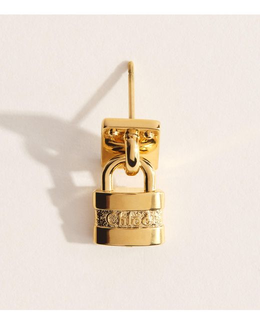 Chloé Metallic Mini Paddington Earrings