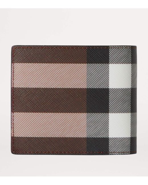 Burberry Metallic Check Bifold Wallet for men