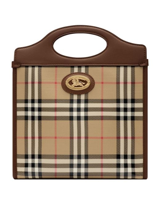 Burberry Brown Small Check Pocket Bag