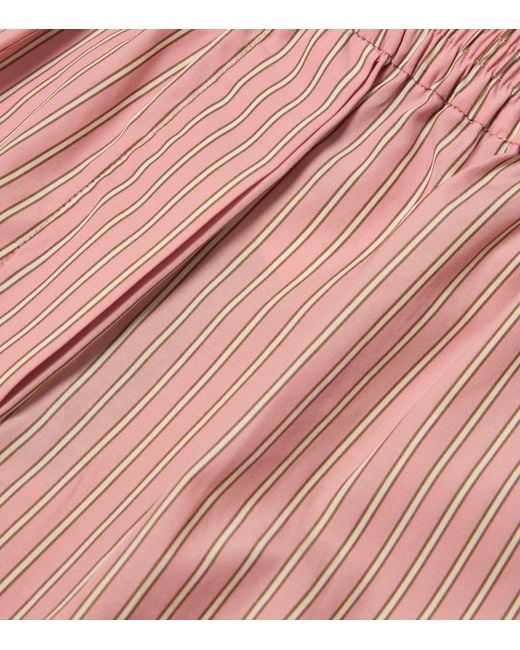 Rag & Bone Pink Cotton Stripe Emma Shorts